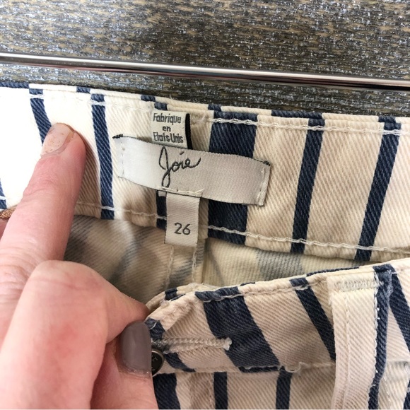 JOIE 'Nailah' Striped Skinny Pants - Picture 3 of 4